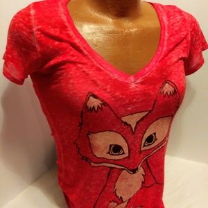 Foxy Fifth Sun Stretch Summer Tee T-Shirt Top